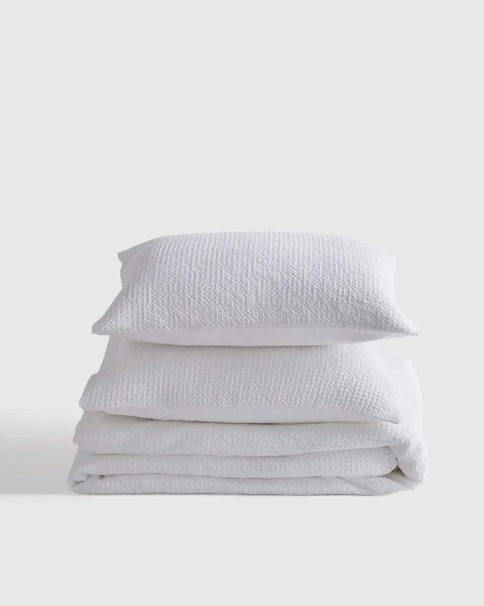 Organic Luxe Honeycomb Duvet Cover Set