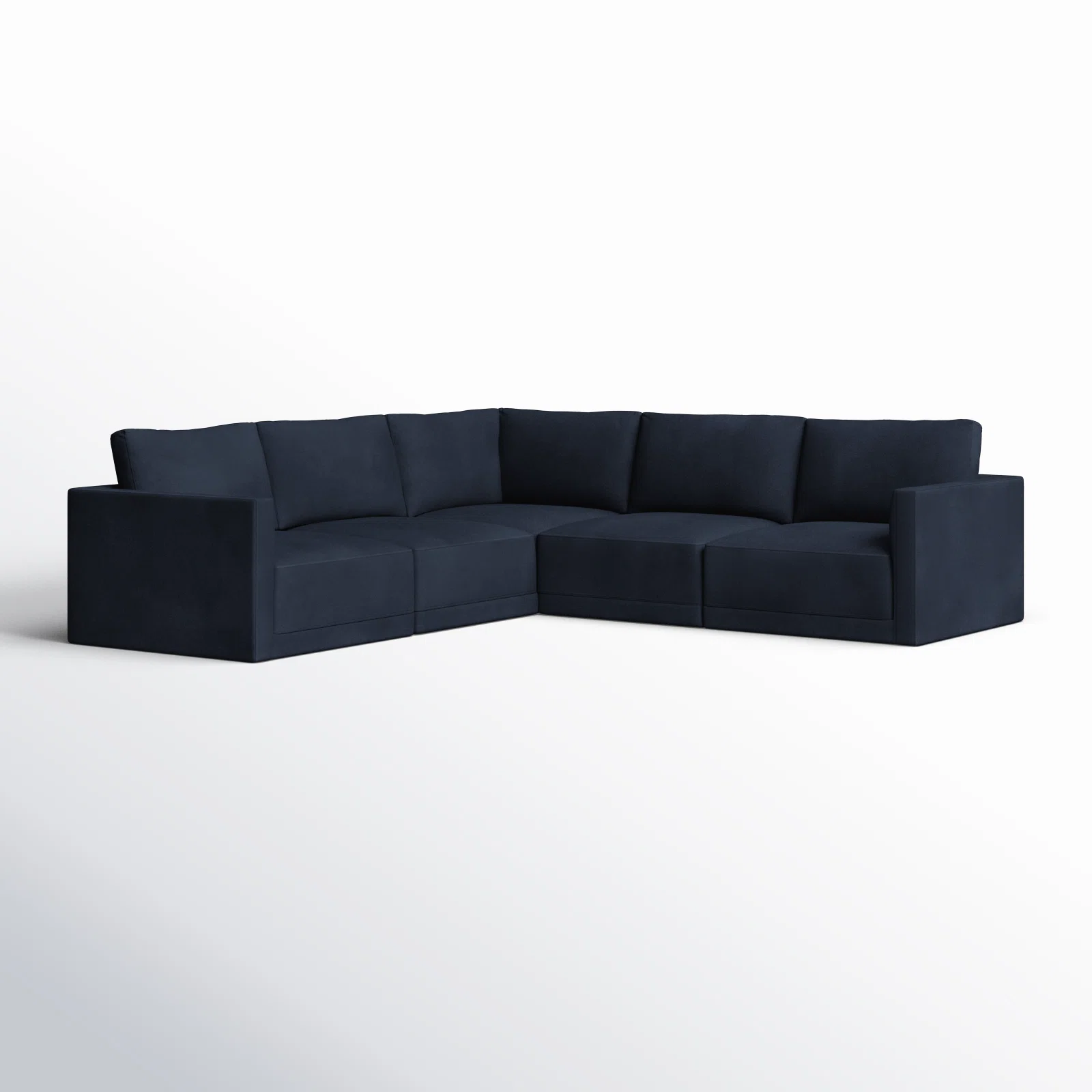 Deirdre 5 - Piece Modular Velvet Reversible Sectional
