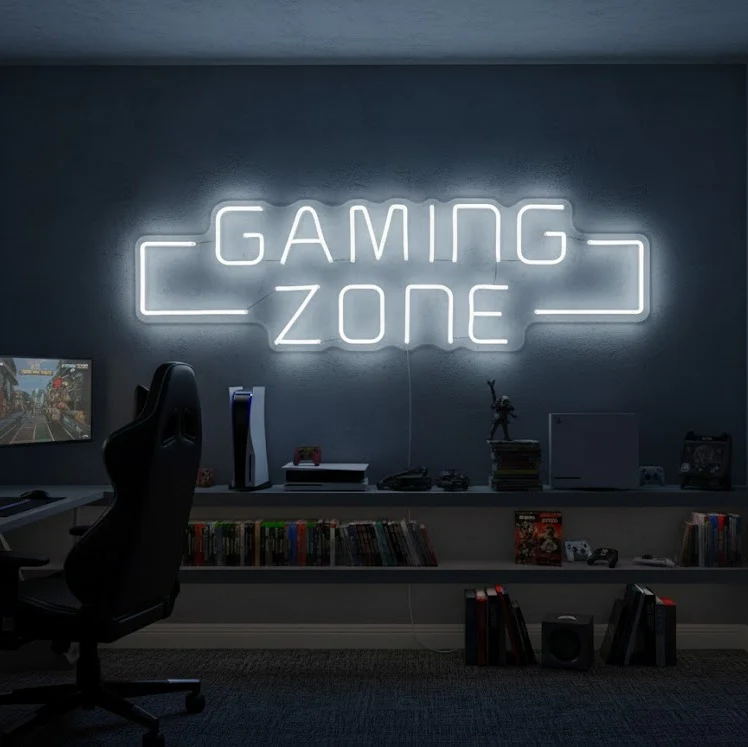 "Game Zone, Game Wall Art" Neon Sign