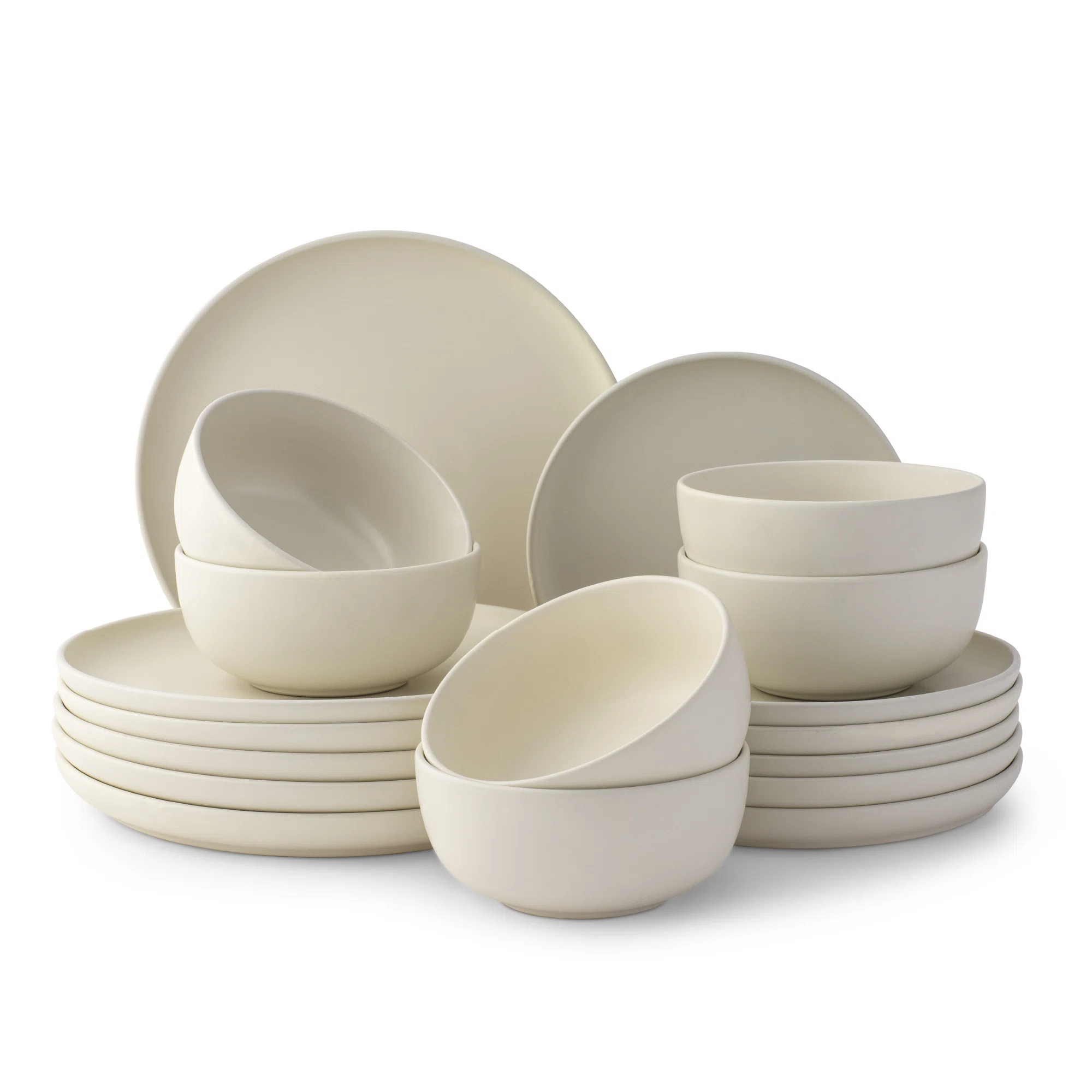 JoyJolt Mesa 18pc Stoneware Dinnerware Set