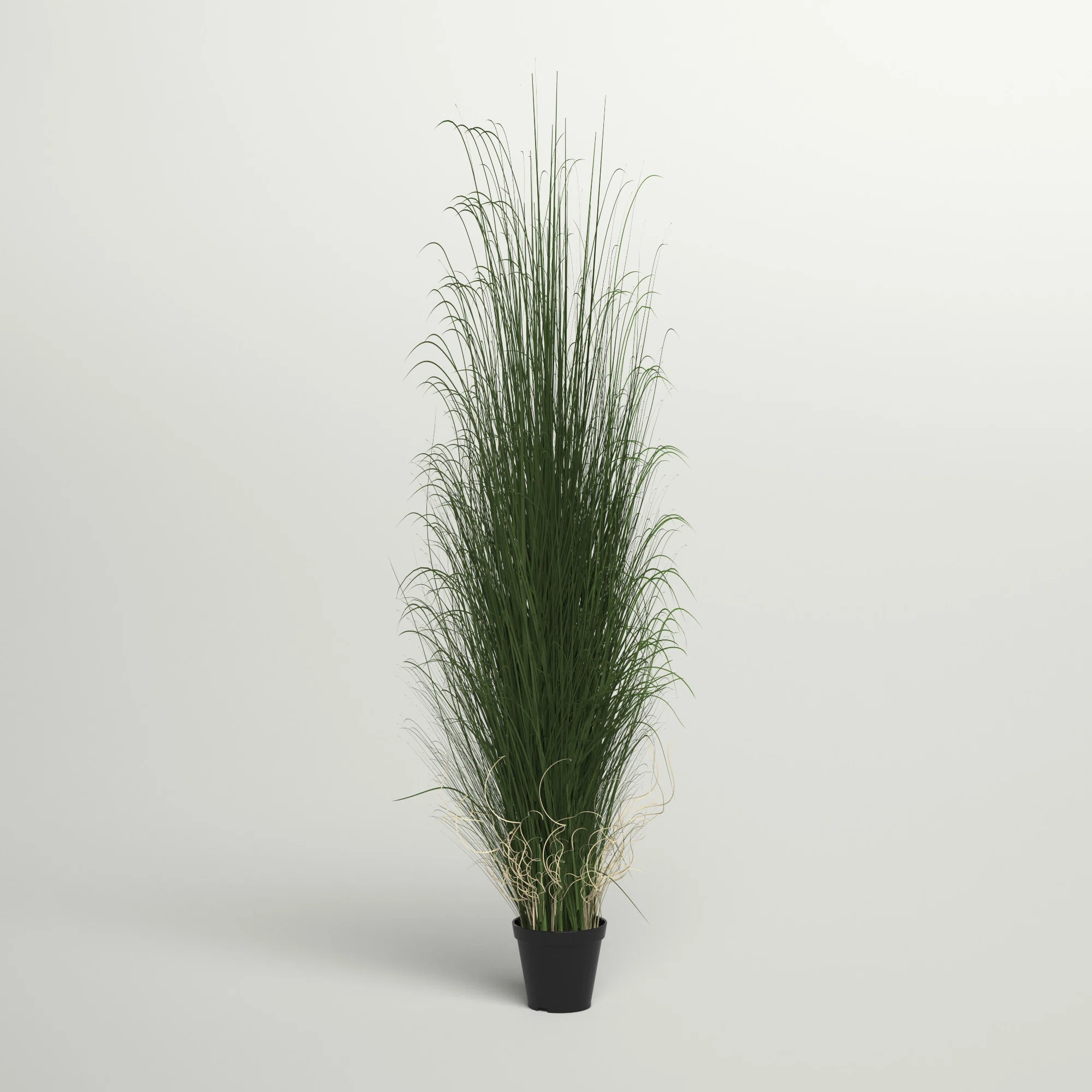 Kellan PVC Artificial Potted Green Curled Grass