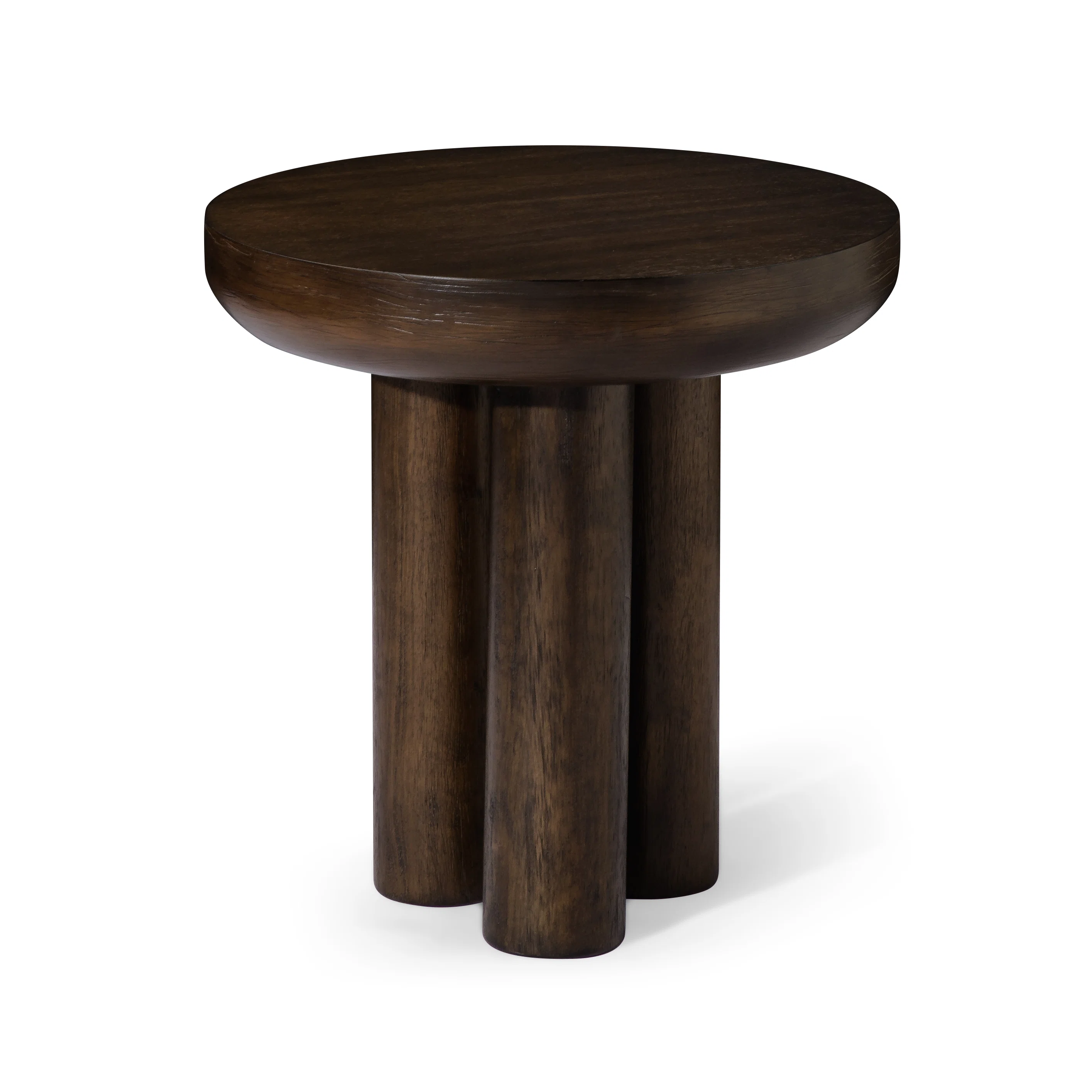 Maven Lane Owen Wooden Side Table, 19" Round Accent Table