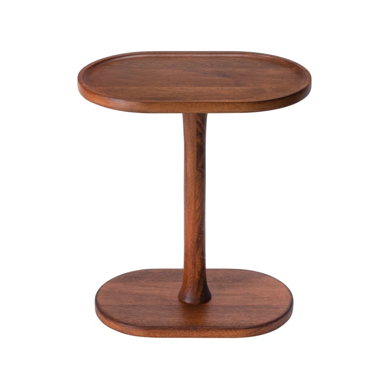Galveston 22'' H Solid Wood Tray Top End Table